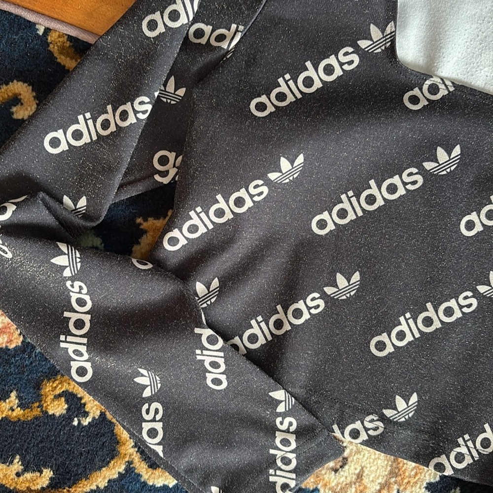 Adidas cropped metallic square neck top. Worn once. Retail 78 - Picture 4 of 4